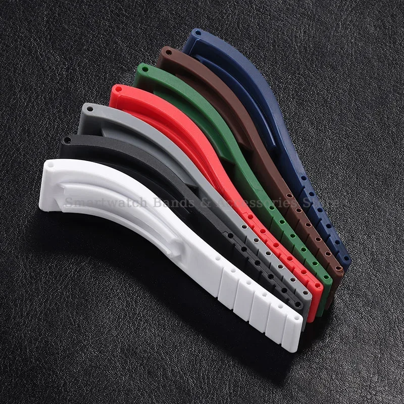 Premium 20mm TPU Silicone Watch Strap with Metal Buckle - Men's Accessory Bracelet Replacement