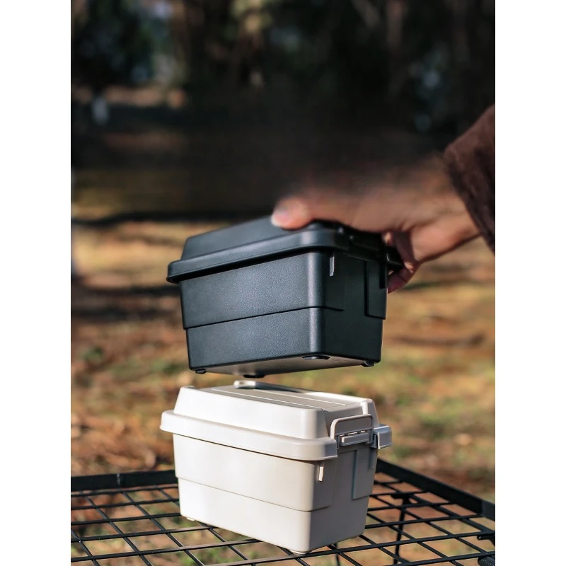 Seasoning Bottle Set Storage Box Portable Travel Camping Seasoning Dispenser Set Stackable Organizer Mini Desktop Storage Case