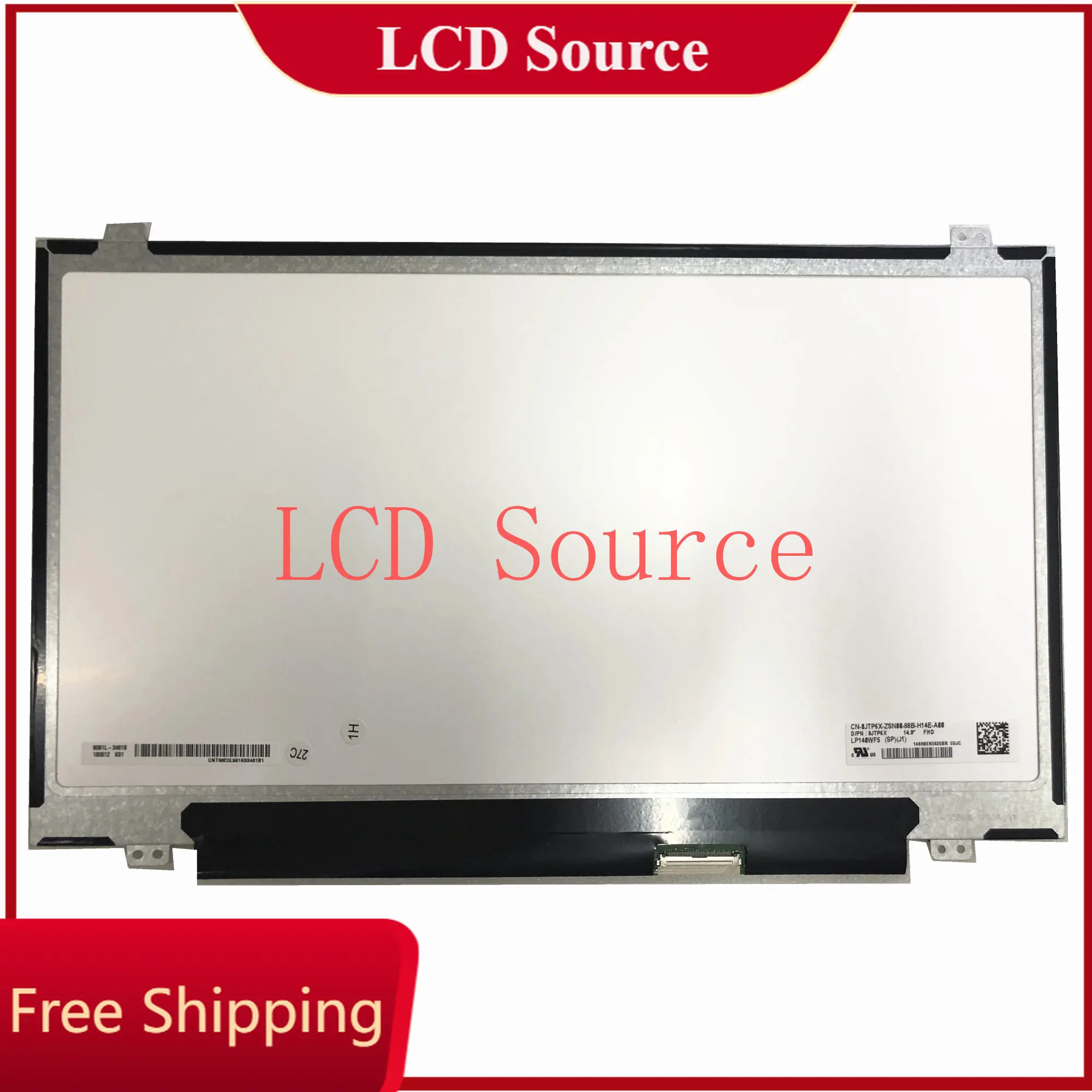 

LP140WF5 SPJ1 LP140WF5-SPJ1 14.0'' 1920x1080 EDP 40 pins FHD IPS Laptop LCD LED Touch Screen Display Matrix Panel D/PN: 0JTP6X