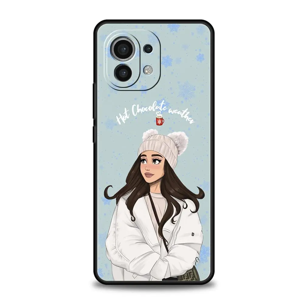 Festive Girls Art Coffee Phone Case - Christmas Edition
