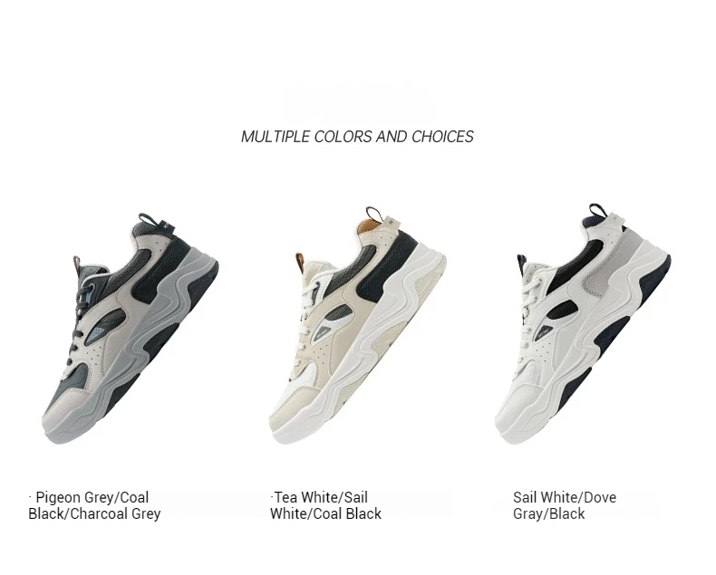 Description Picture 3 of itemXtep Undercurrent Skateboarding Shoes For Men 2024 Winter Warm Fashion Skate Shoes Comfortable Stability Sneakers 976419310005