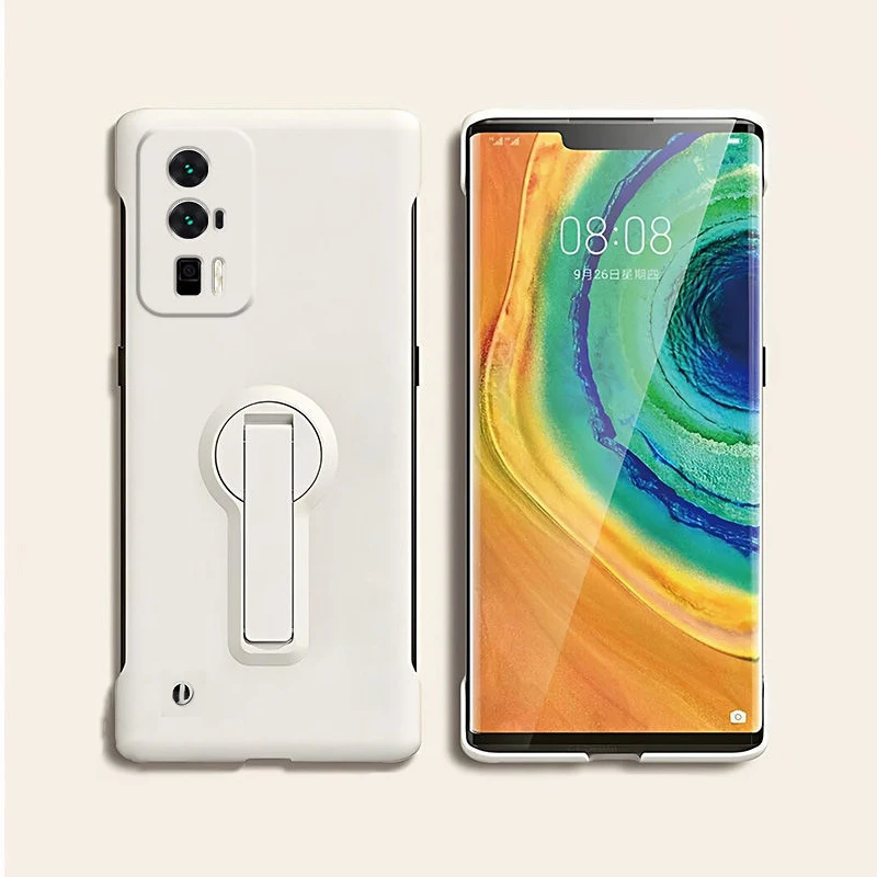 Ultra-Slim Frameless Phone Case with Rotating Stand Holder