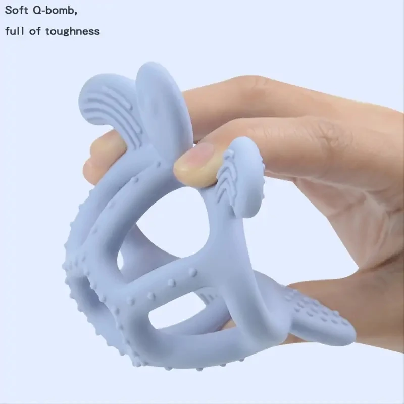Baby Teething Toys, Turtle Infant Chew Toys, Silicone, BPA Free, BPA Free, 3M + Baby Teething Relief 2