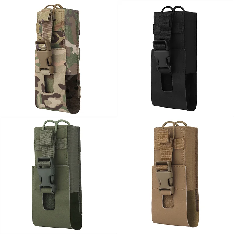 Leichte MOLLE-Radiotasche, Schnellverschluss-Universalhalter für PRC-152/148/163 Walkie Talkies, Outdoor-Airsoft-Nutzung aus Nylon – Detail 6