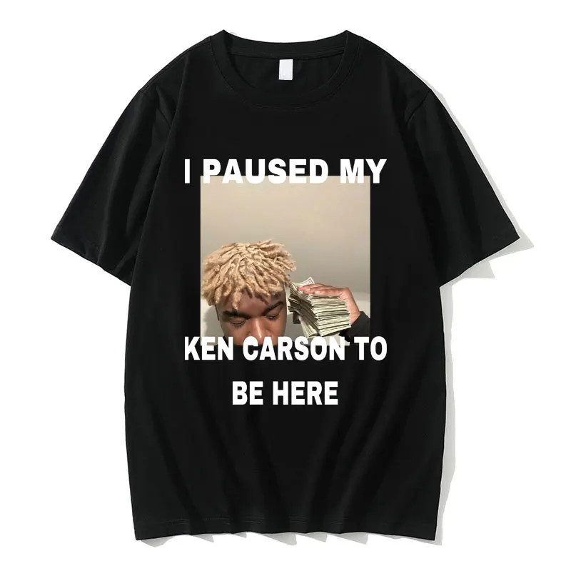 I Paused My Ken Denver To Be Here Print T-Shirt Moda Maschile Oversize Streetwear Uomo Vintgae Casual T-Shirt In Puro Cotone Top