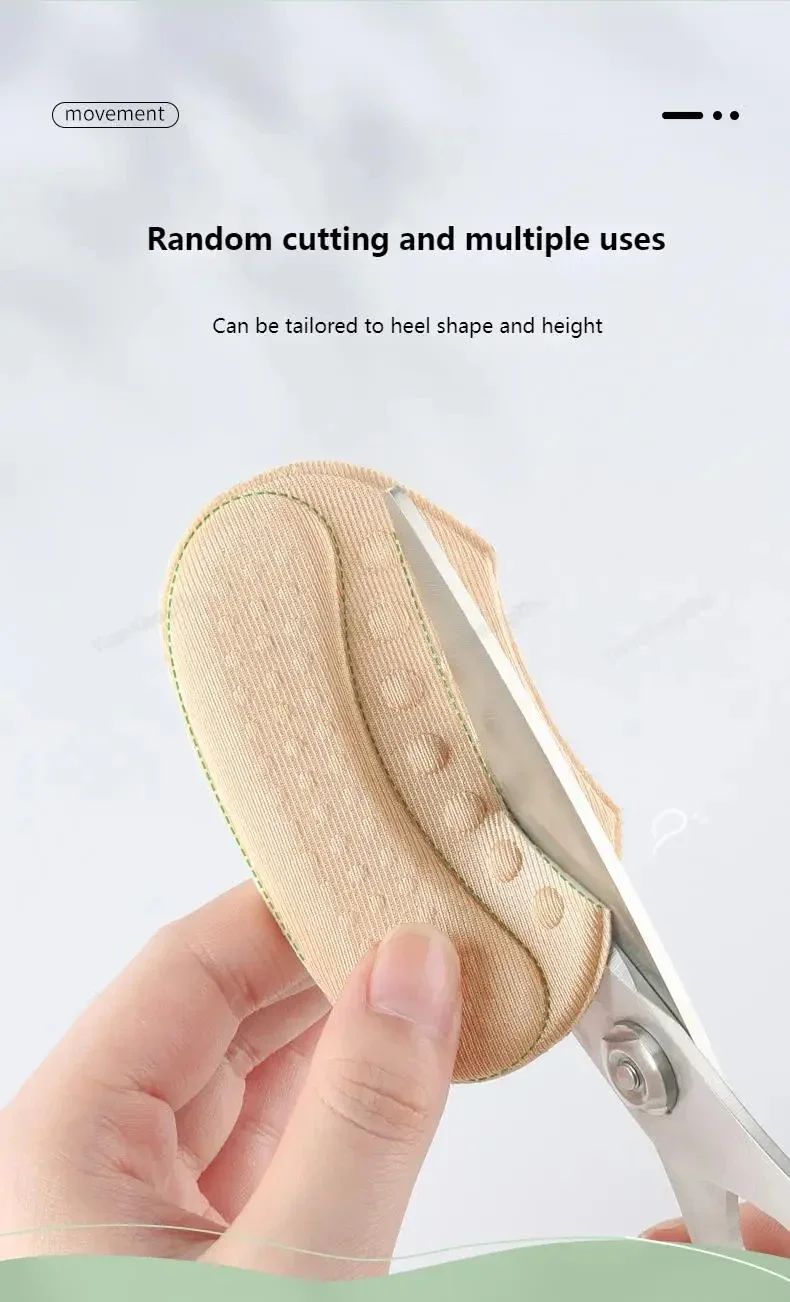 2 Stück/4 Stück High-Heel-Schoner, verstellbare, rutschfeste Fersenpads, Schmerzlinderung, Sneaker-Zubehör, Fußpflegepolsterung – Detail 9