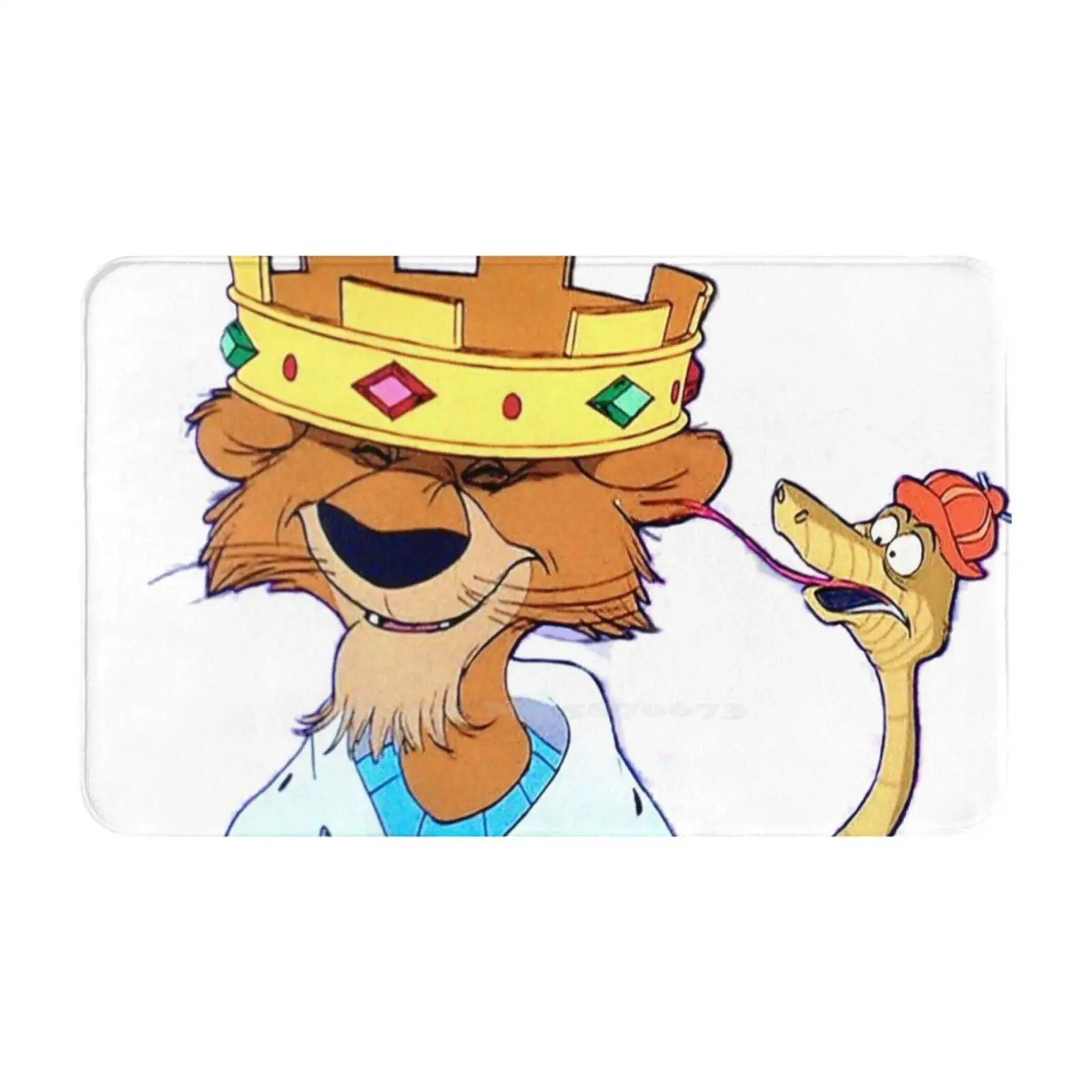 King And Hiss Snake Comodo Zerbino Tappeto Tappeto Foot Pad King Snake Robin Hood Crown Prince