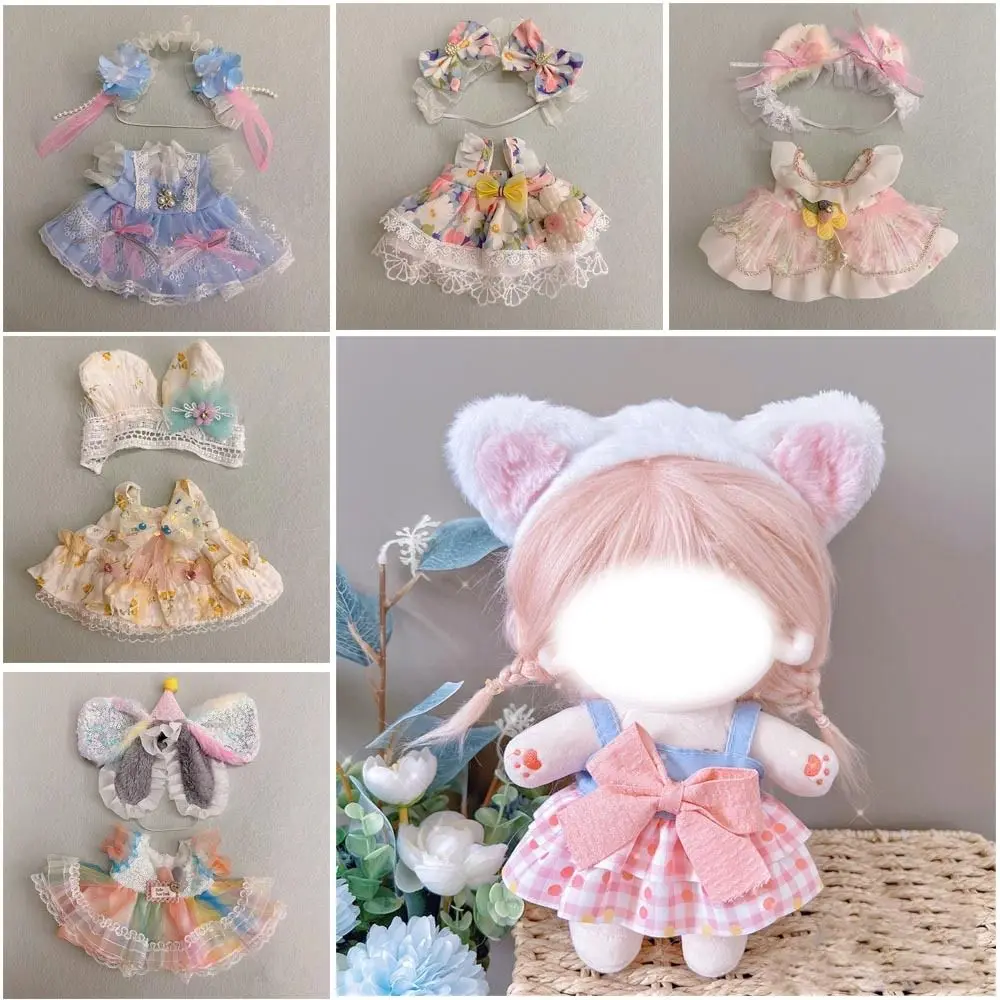 Cotton Doll Clothes Accessories Outfit Cap Dress Suit