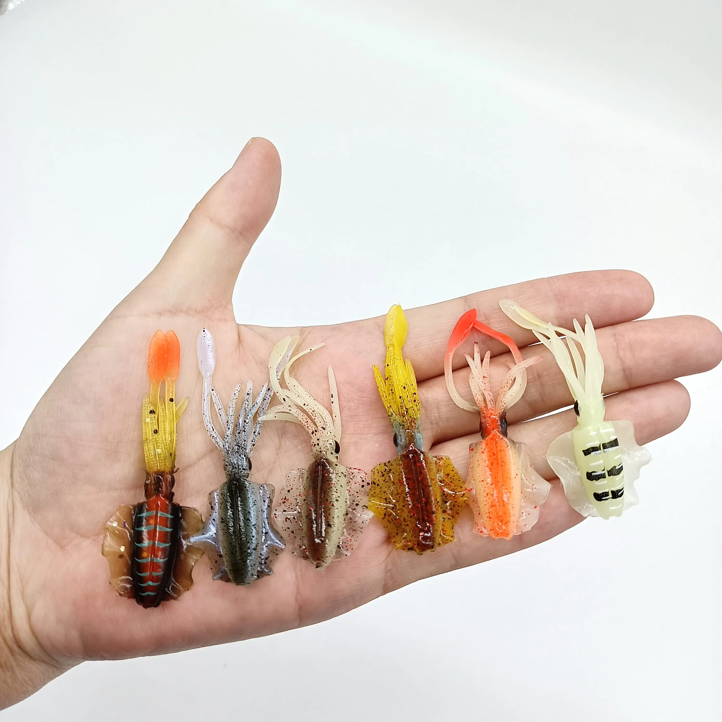 Fishing Soft,Luminous/Uv Squid Fishing Lures,Crawfish Fishing Soft