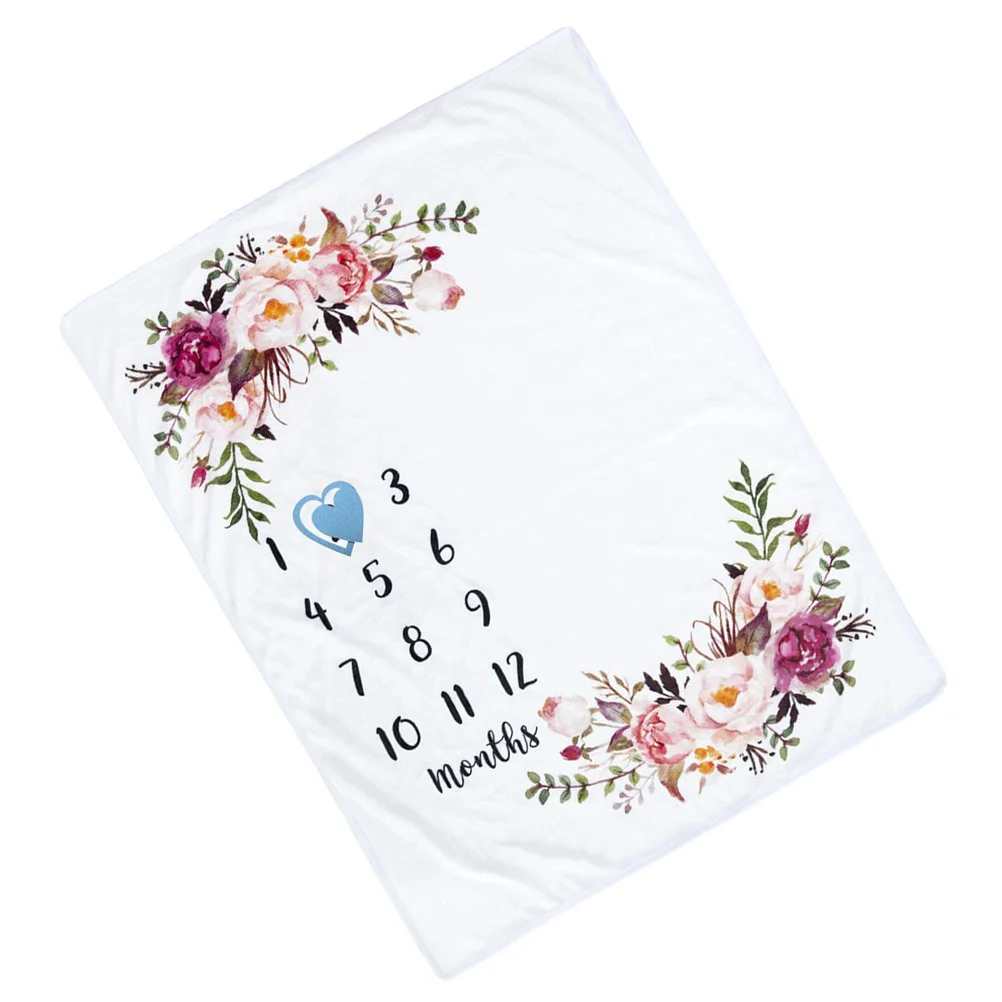 

Milestone Blanket Newborn Photography Background Blanket Baby Shower Props