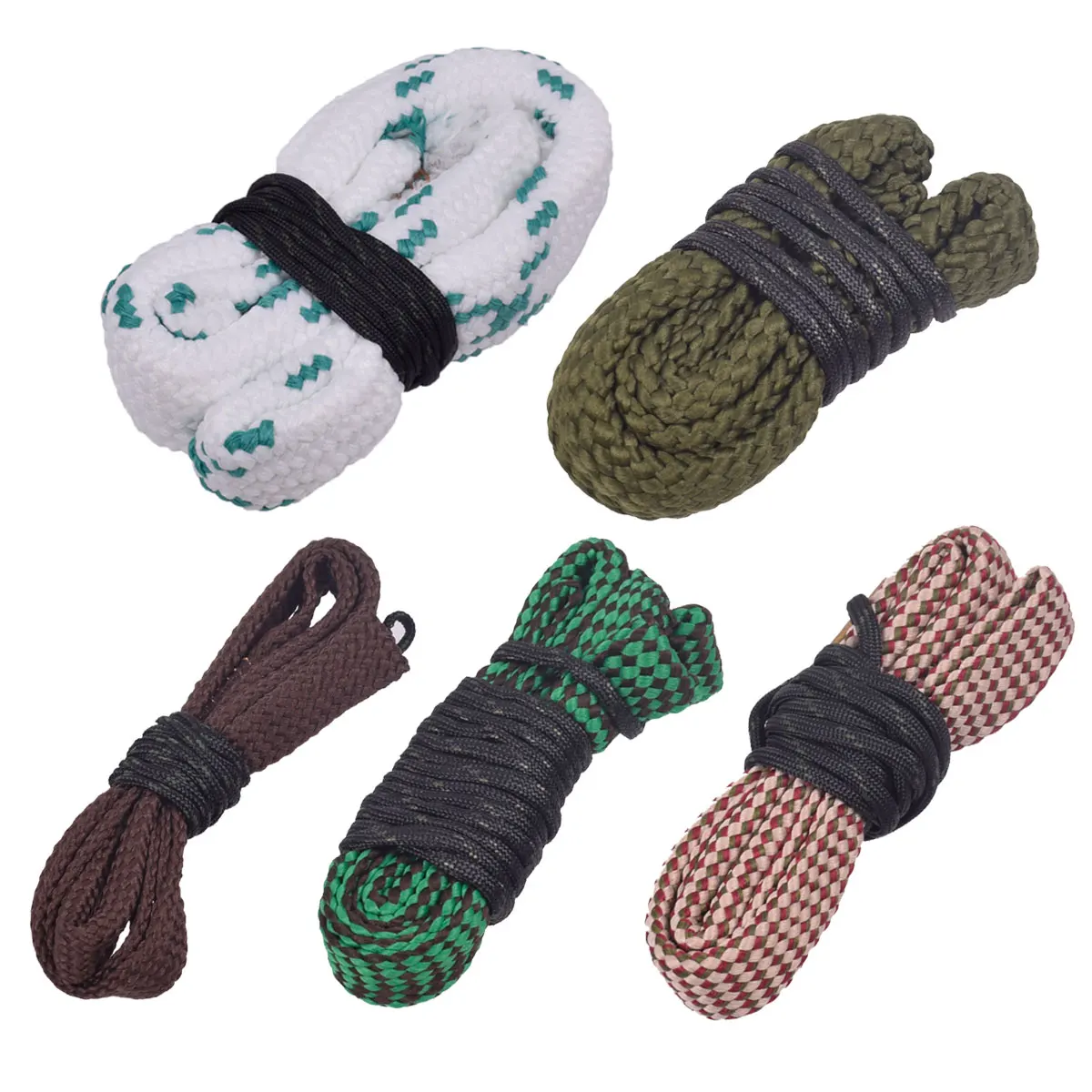 Hunting Gun Bore Cleaner Snake 12GA .308 .22 .223 .38 Caliber 5.56mm 7.62mm 16GA 20GA Rifle