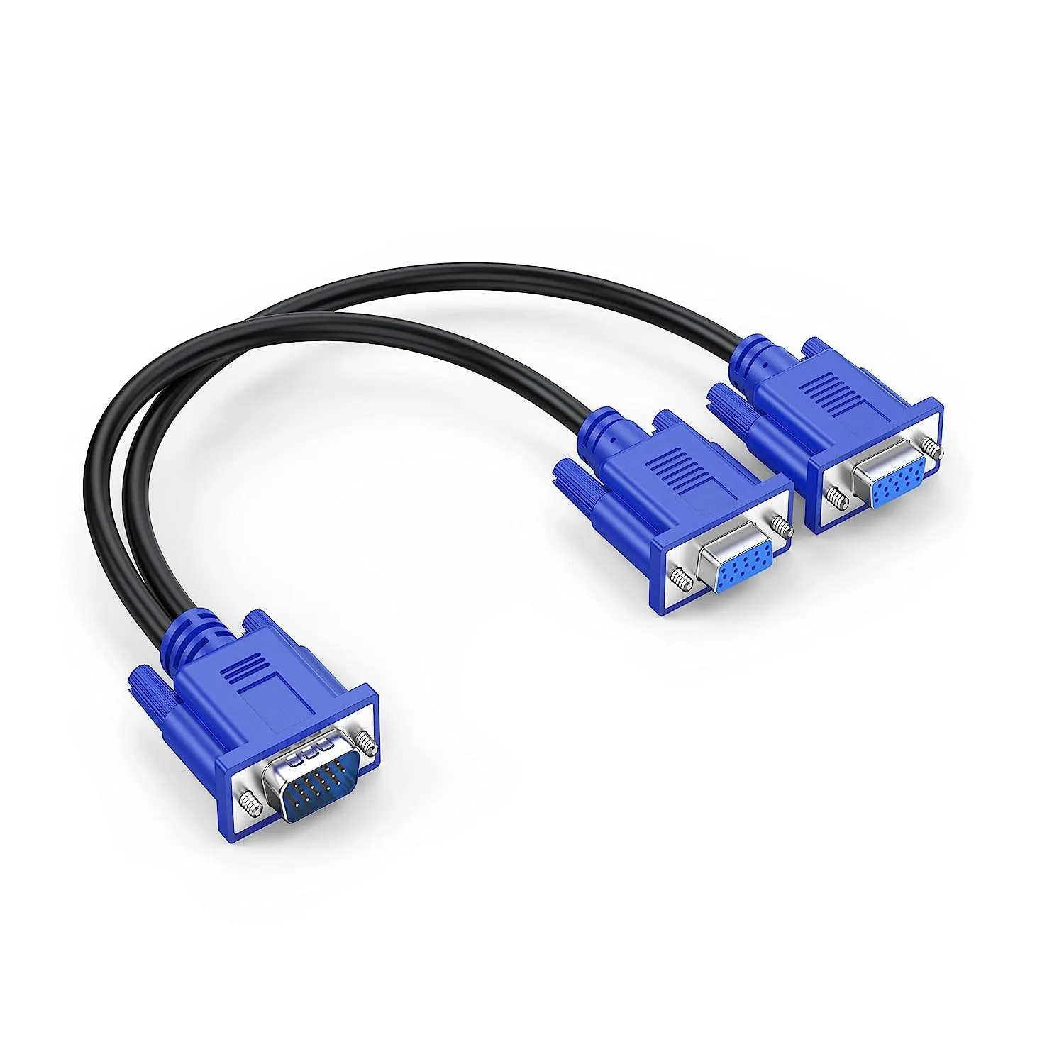 Sélecteur VGA 2 Entrées 1 Sortie Avec Audio - Commutateur Pour 2 PC Vers 1 écran, 1080P, Plug & Play