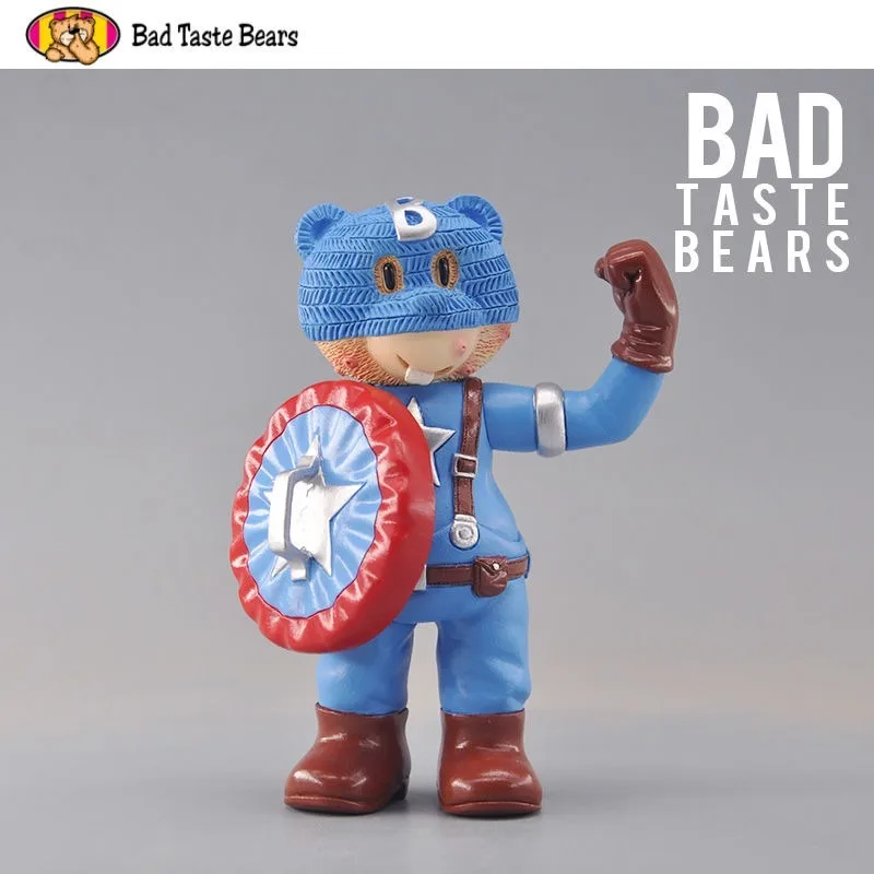 Britain Trend Ornaments Bad Taste Bears Heavy Flavor Desktop Decorations Figurines Perverted Teddy Bear Spoof Miniature