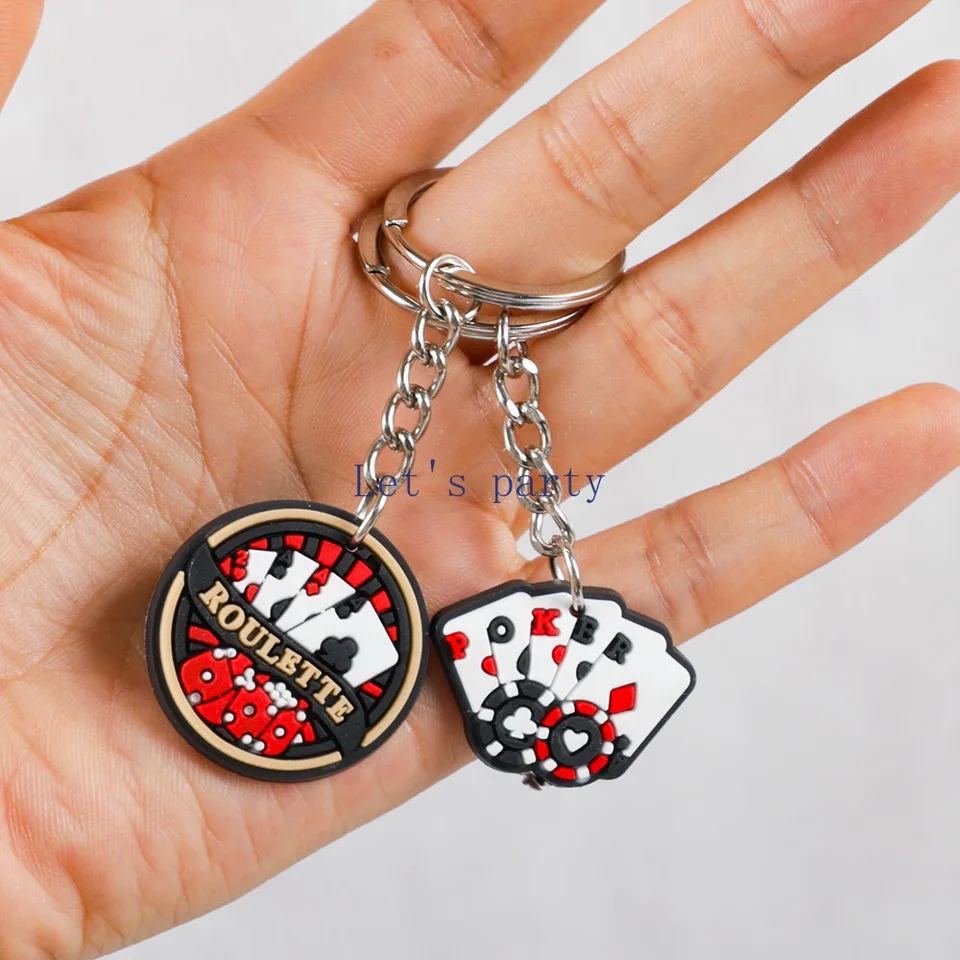 Carte da gioco da poker Ace Pendant Keechchains Women