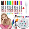8/12 Colors Magical Water Floating Student Painting Brush Whiteboard Markers Pen Suspension Kids Educational Painting Pen Toys 1