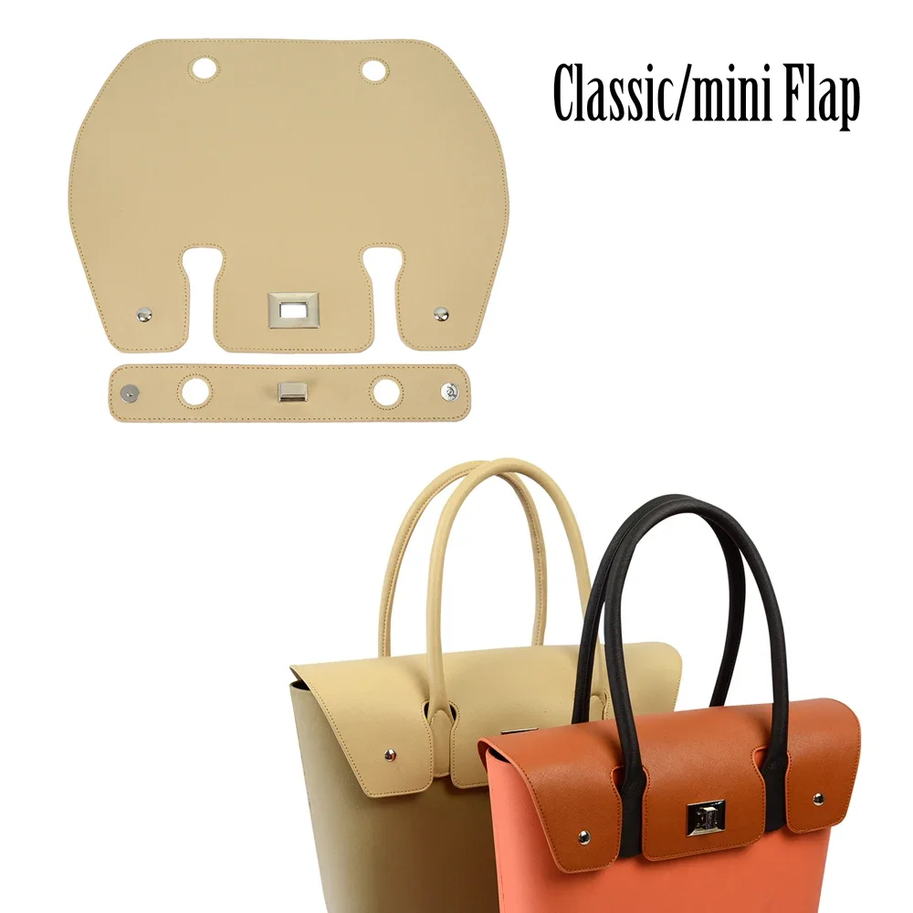 2022 New Faux Leather Pu Flap Cover Con Bottone Cuboid Per Obag Classic Mini O Bag Summer Spring Women Girl Handbags Totes