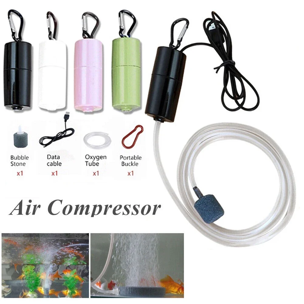 

Oxygen Oxygenator Pump Aquarium Air Accessories Mini Compressor Aerator No Portable Noise Fish Tank
