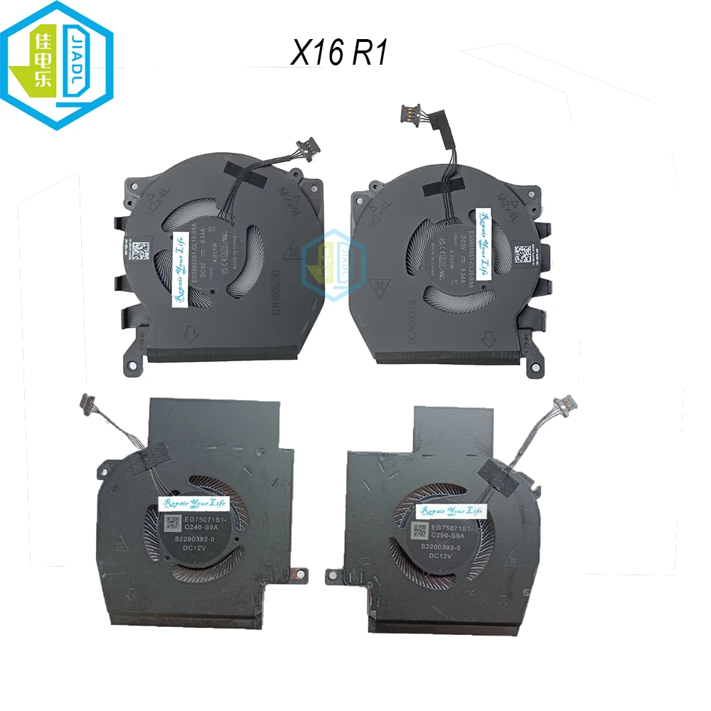Ventilador de Refrigeração para Laptop Cpu 5v 12v para Dell Alienware X16 r1 Pdjfp 0w3ytn Eg50050s1-cl20 Cl10 Eg75071s1-c240 C250