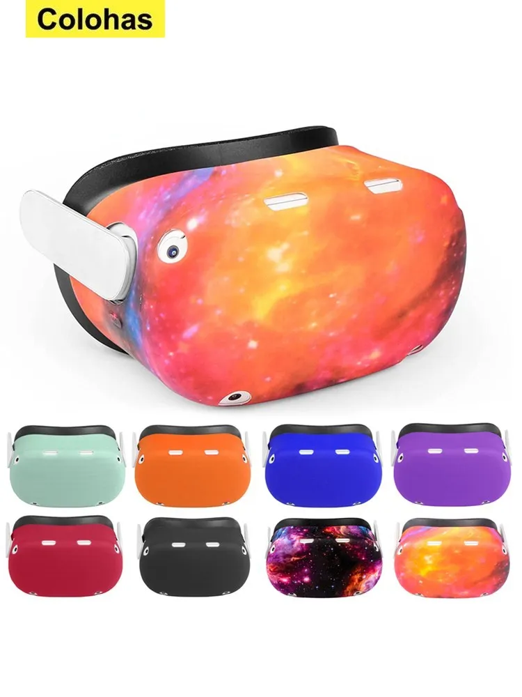 

For Oculus Quest 2 Siliconen Head Cover Shell Protective Case Anti-Scratches Vr Headset Cover for Oculus Quest 2 Vr Accessories