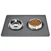 Pet Placemat Nonspill Easy to Clean Foldable Cat and Dog Feeding Mat Silicone Non-slip Waterproof Pet Mat 1