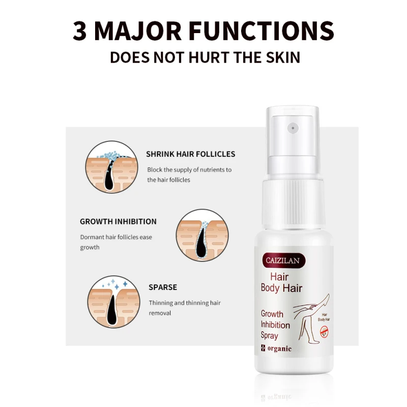 

CAIZILAN Inhibiting Hair Growth Spray Hair Growth Inhibitor The Whole Body Can Be Used Without Irritation 20ml