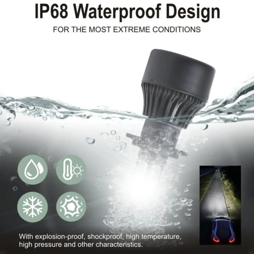 

Противотуманная фара Ip67 практичная Универсальная Портативная прочная автомобильные аксессуары автомобильная светодиодная фара 8000 лм водонепроницаемые автомобильные принадлежности 36 Вт