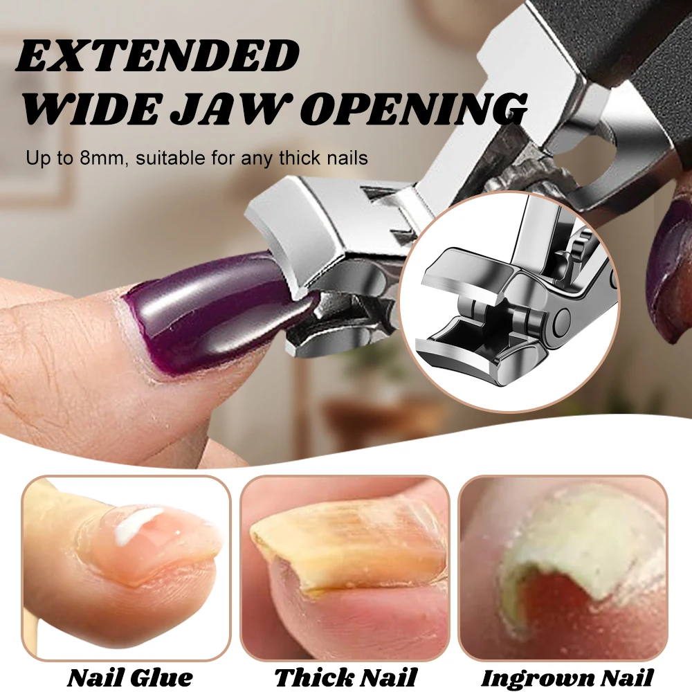 Nail Clipper with Catcher for Thick Nails 1PCS