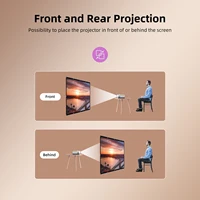 Salange Projector Screen 100 inch 120 inch 150 Portable Foldable for Home Theater Outdoor Indoor Double Side projection screens - Image 4