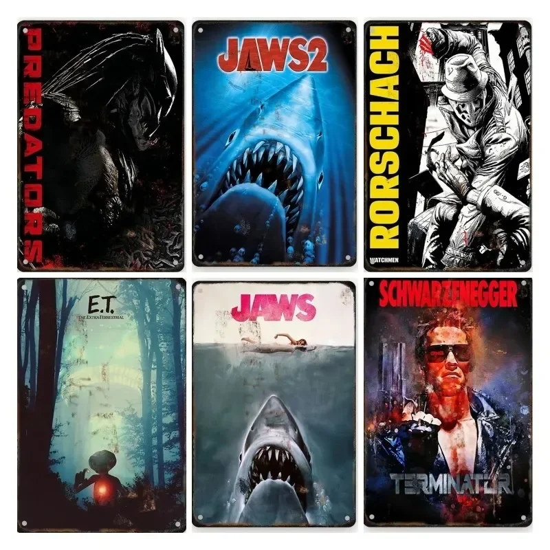 Classic American Retro Films Metal Sign Old Movie Aluminum Plaque Poster Vintage Wall Plate Bar Club Home Bedroom Wall Decor