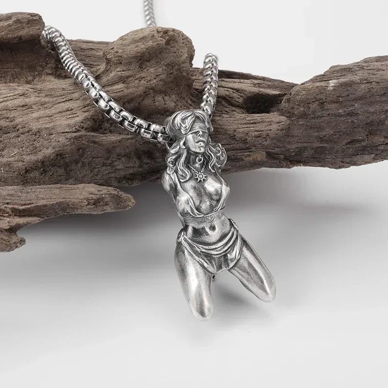 Collana Gotica Con Ciondolo Teschio E Croce Punk, Gioiello Vintage In Lega Per Donne E Ragazze, Catena Regolabile - 4