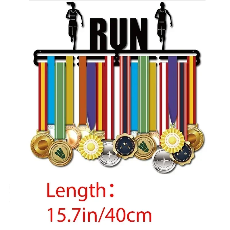 thumbnail image 1 of Perchero para exhibición de medallas de carreras de maratón, soporte para colgar, organizador para pared, deportes de carrera, 1 of 5
