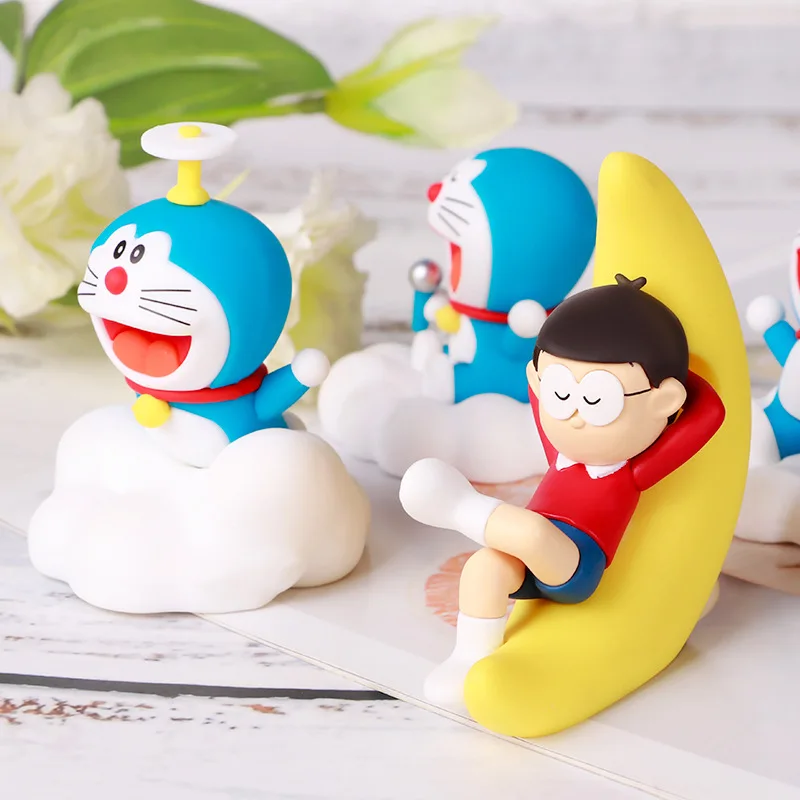 Оригинальные периферийные устройства Аниме Doraemon, фигурки ночного звездного неба, милые настольные украшения, подарок на день рождения