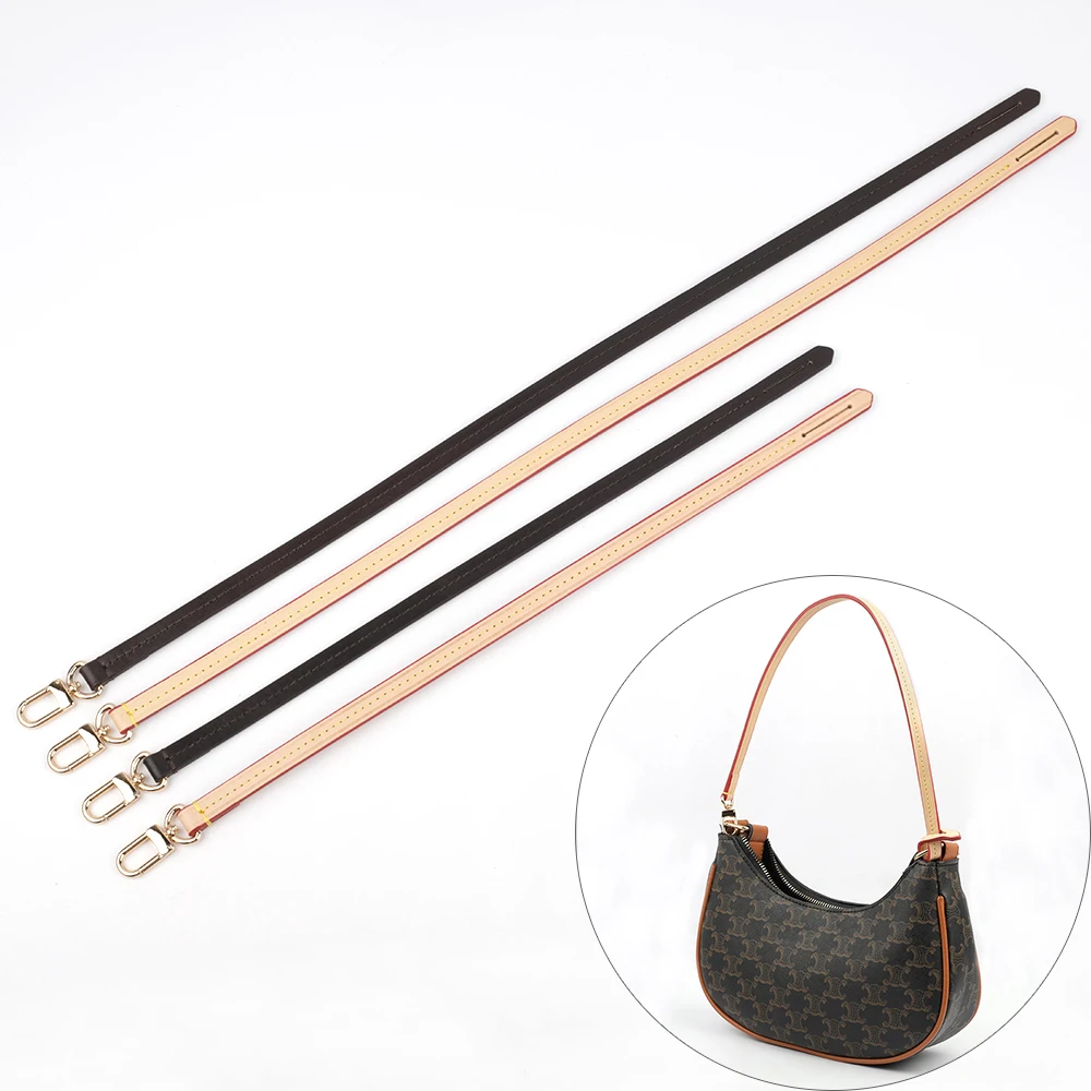 38/55/59CM Detachable Cowhide Bag Handle Replacement Bag Strap Genuine Leather Shoulder Strap Bag Accessories Fashion Strap