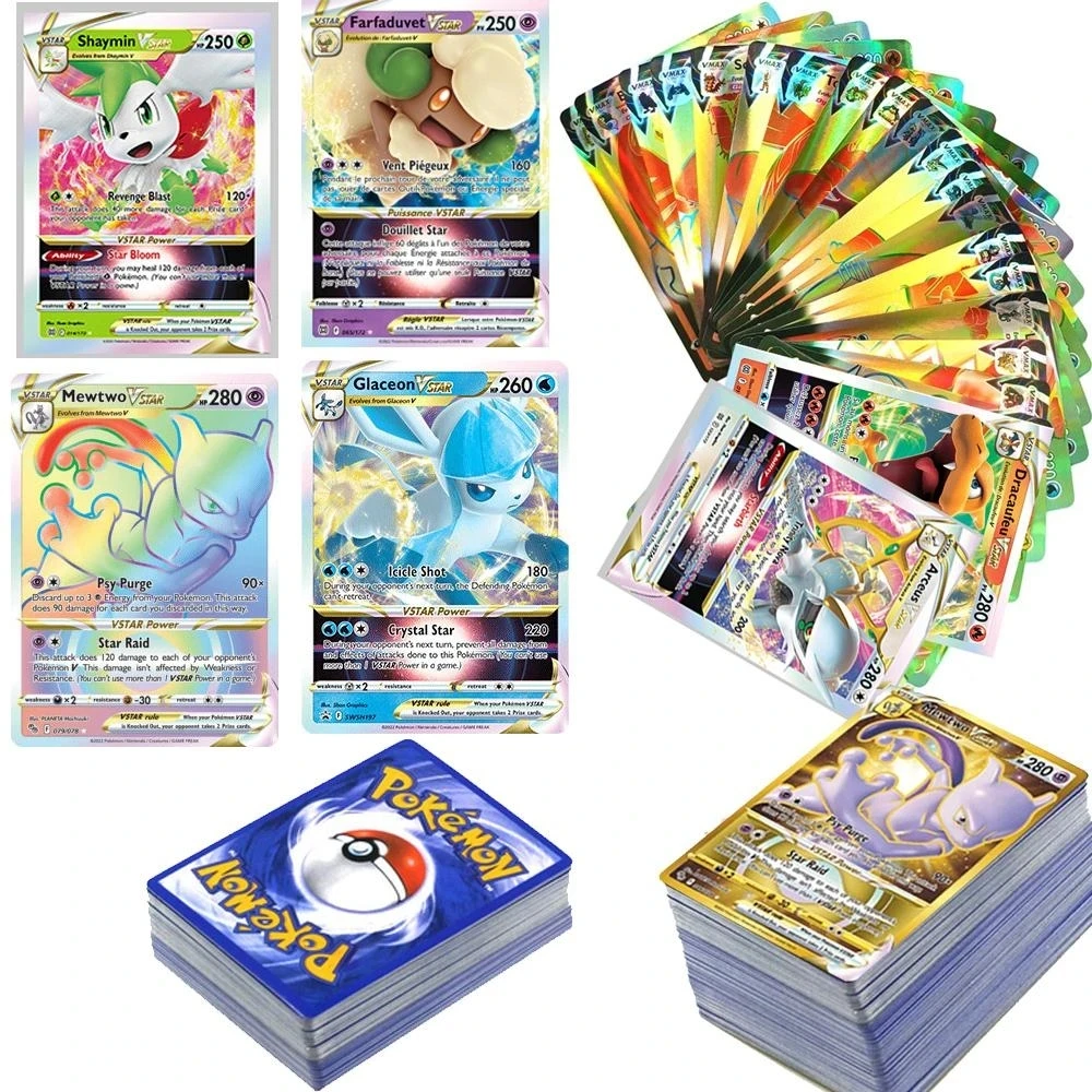 Nuova Carta Pokemon Gx Ex Vmax V Mega Trainer Energy Pikachu Shining Game Collezione Rara Battle Trade Cards Regalo Giocattolo Per Bambini