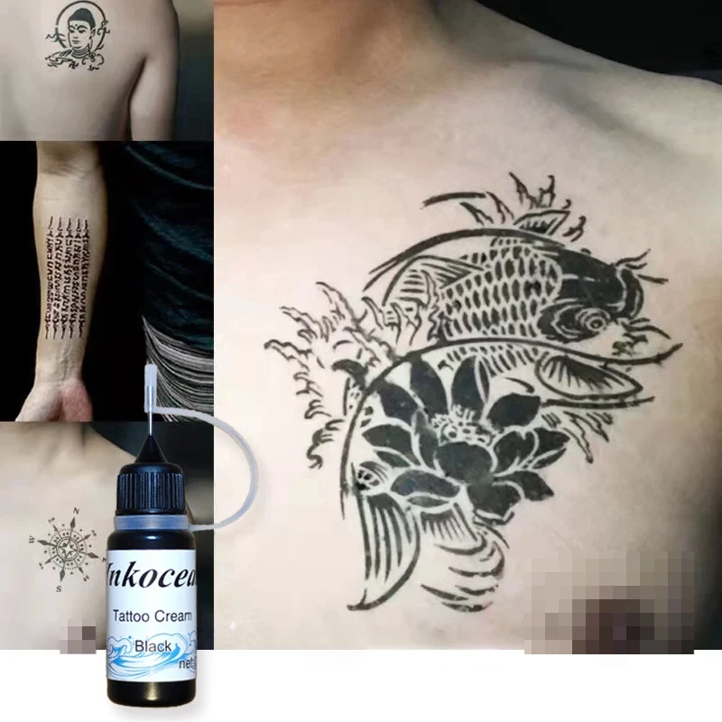 10ml henna juice tattoo cream tattoo tattoos paste waterproof long-lasting non-reflective semi-permanent tatto o liquid