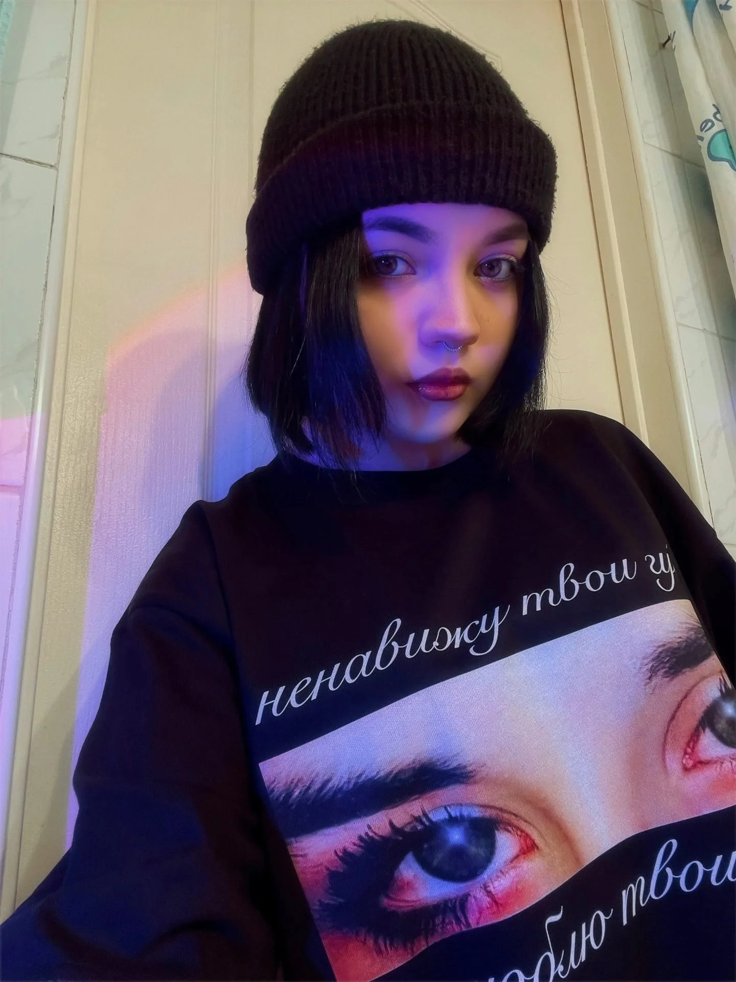 Harajuku Oversized Streetwear Pullover Men’s Hoodies Eyes Graphic Print Hooded Sweatshirt Hip Hop Aesthetic Tops Goth Y2k Winter