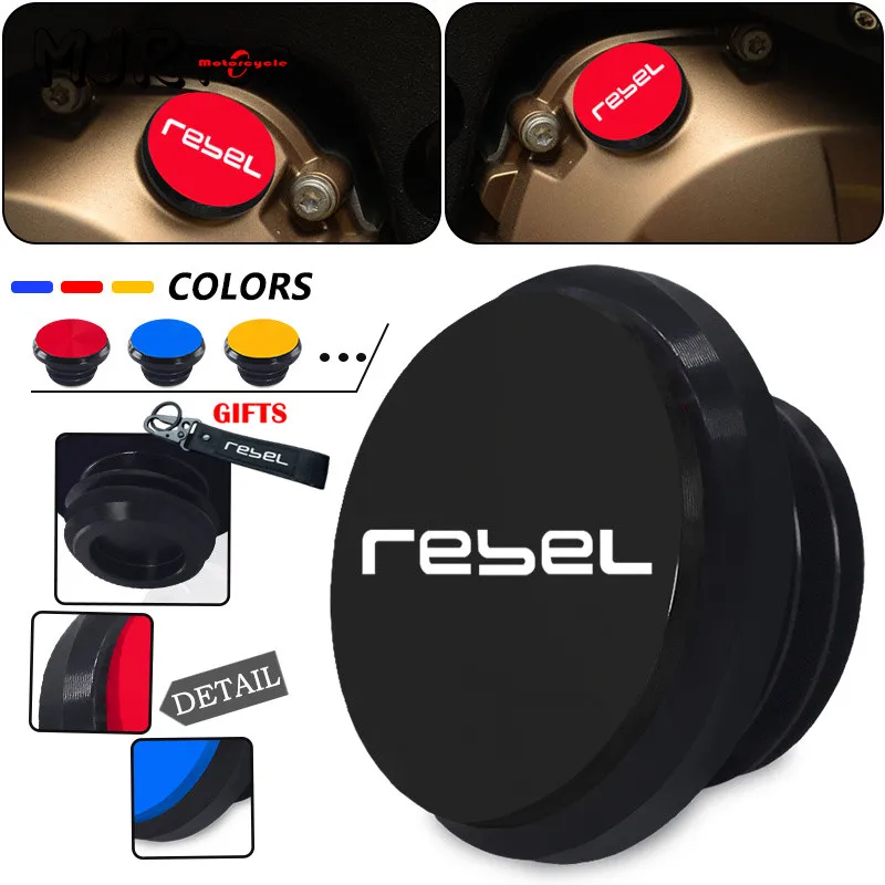 

Engine Protection Cover For Honda Rebel 300 500 rebel CMX300 CMX500 CMX1100 2017-2023 Motorcycle Engine Oil Filler Cap Keyring
