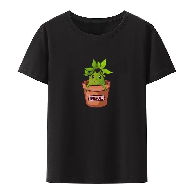 

Mandrake Potting Cotton T-shirts Tops O-neck Anime Shirt Summer Printed T-shirt Top Camisa Camiseta Hombre Hipster Short Sleeve