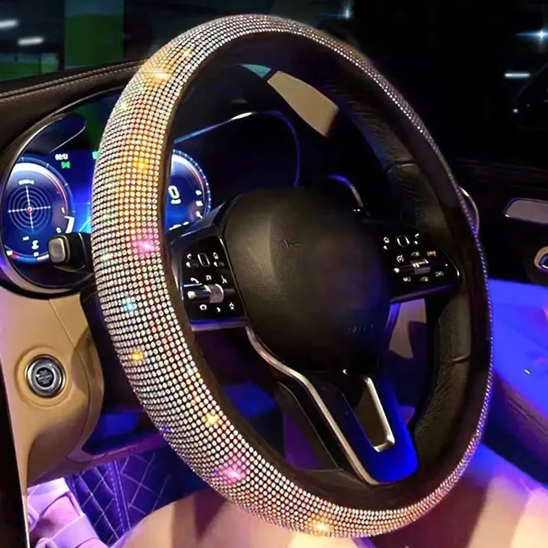 Coprivolante Universale Antiscivolo per Auto, Misura Universale Adatta per Volanti da 15 Pollici/38cm di Diametro, Accessori Auto alla Moda