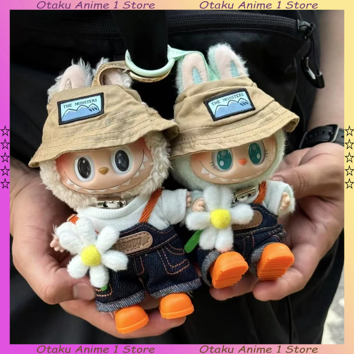 Labubu Fall in Wild Clothing Cute Daisy Fisherman Hat Belted Pant