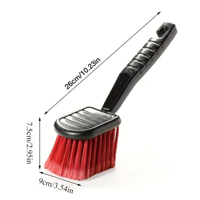 1PCS Soft Bristle Car Wash Wheel Tire Brush For Car Rim Cleans Tires Releases Dirt Road Grime Wash Maintenance Accessories