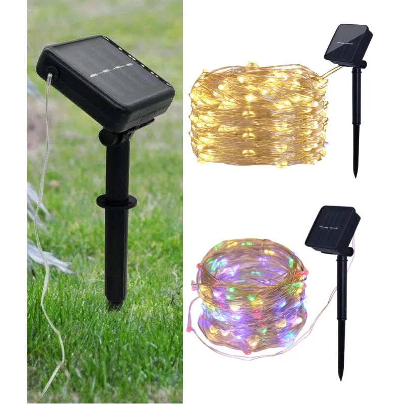 

Solar String Fairy LED Lights 200m Christmas Lights Waterproof Outdoor Garland Solar Power Lamp Christmas For Garden Decoration