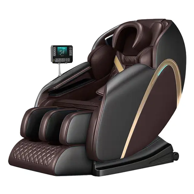 Hot sale Office use Home use 4d massage chair sl track zero gravity PU leather chair