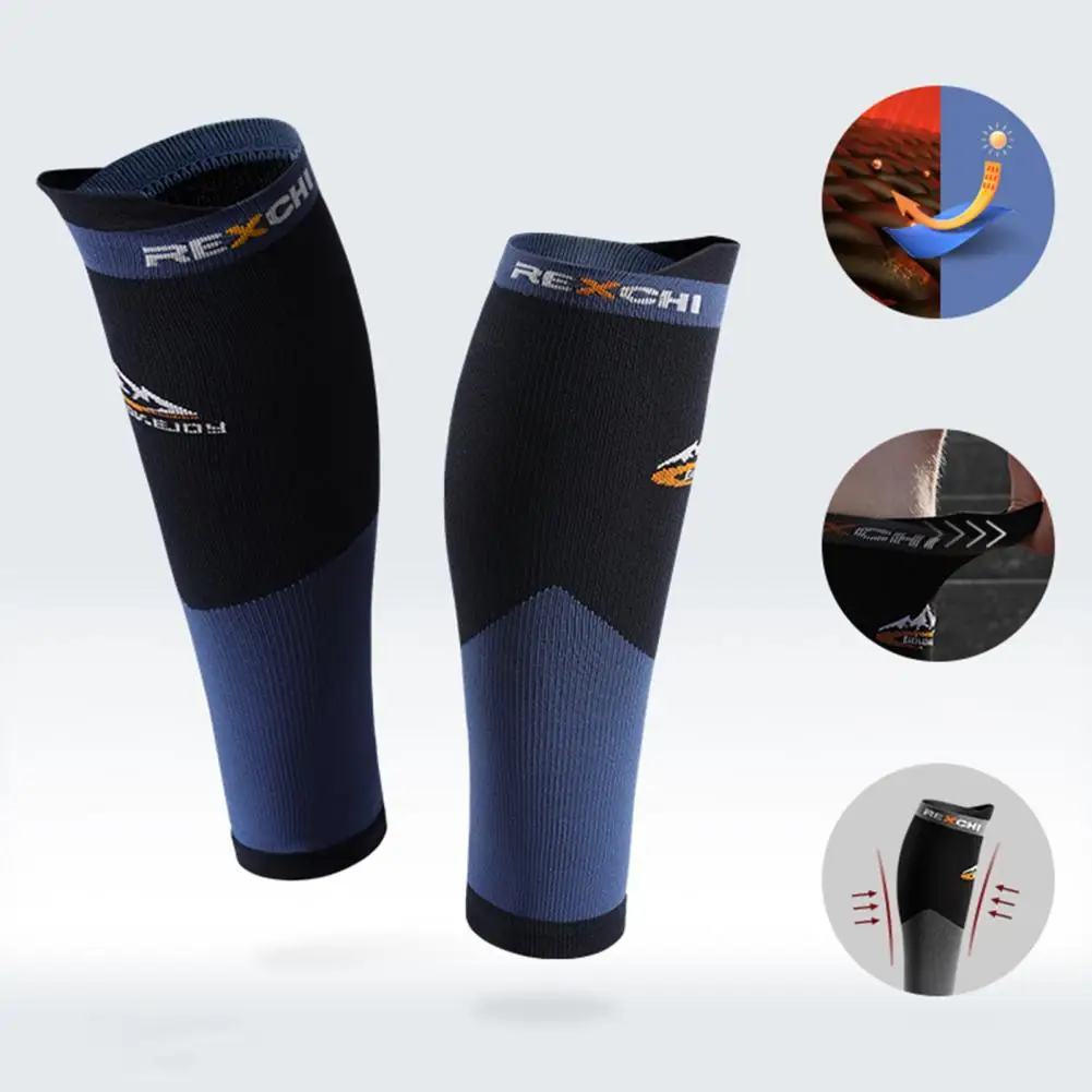 1 Pair Sports Leg Sleeves Breathable Thermal Insulation Protective Leg Running Compression Brace Brace Fitness Wear