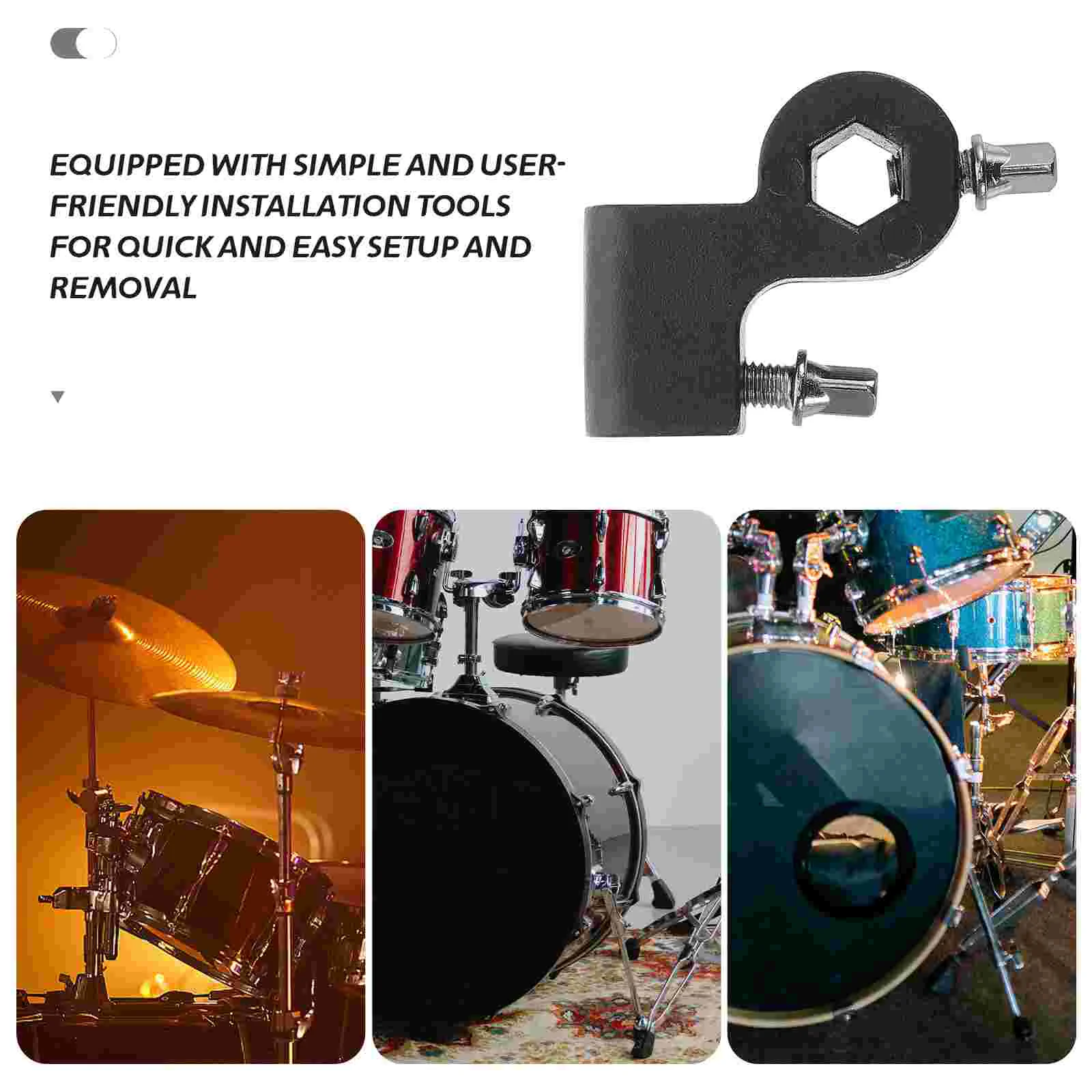 Drum Set Drumstick Holder Sticks Mallets Cymbal Stand Accessories Rack Metal Clip Parts Durm