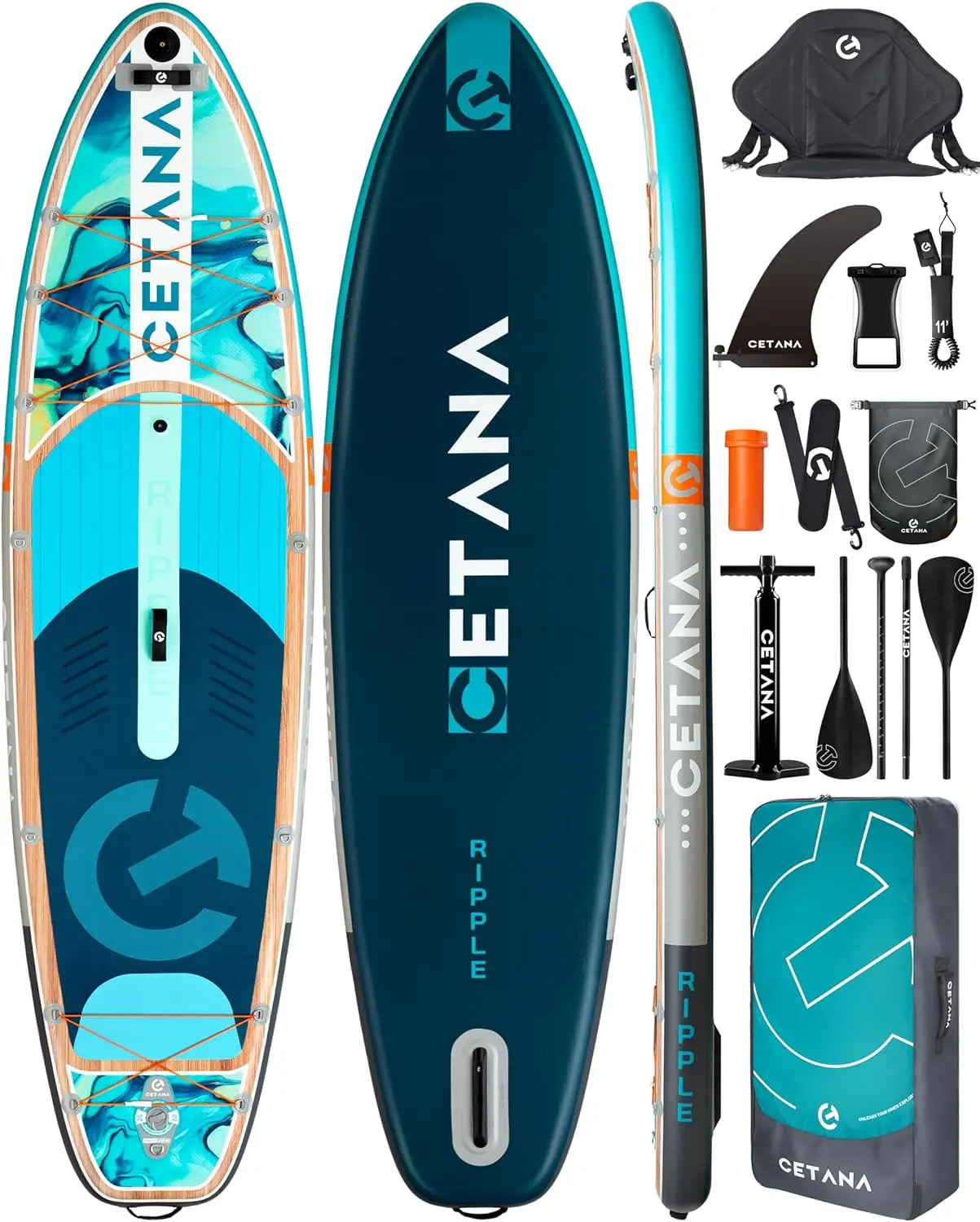 11'6&times;35" Extra Wide Stand Up Paddle Board for Adults & Youth, Capacity Inflatable Paddle Board, Sup for 2+1 Person