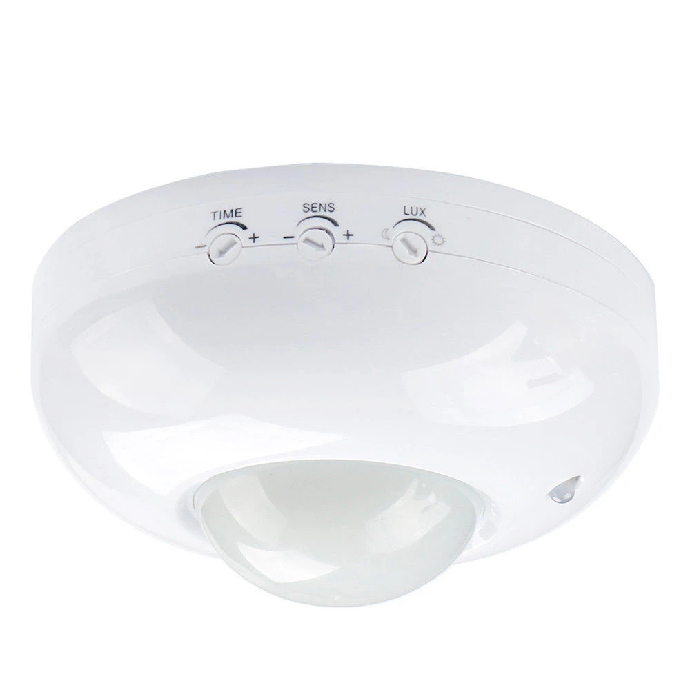 Teto Automático Infravermelho Pir Interruptor do Sensor de Movimento Alta Sensibilidade Luz Led ac 110v 220v 8m Max 360 Graus