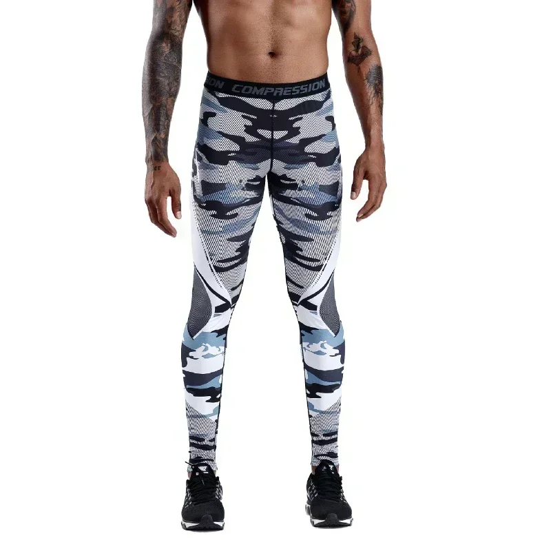 Men Running Compression Leggings Sports Training Pants Fitness Tights Gym Trousers soft Sportswear Quick Dry Jogging Breathble
