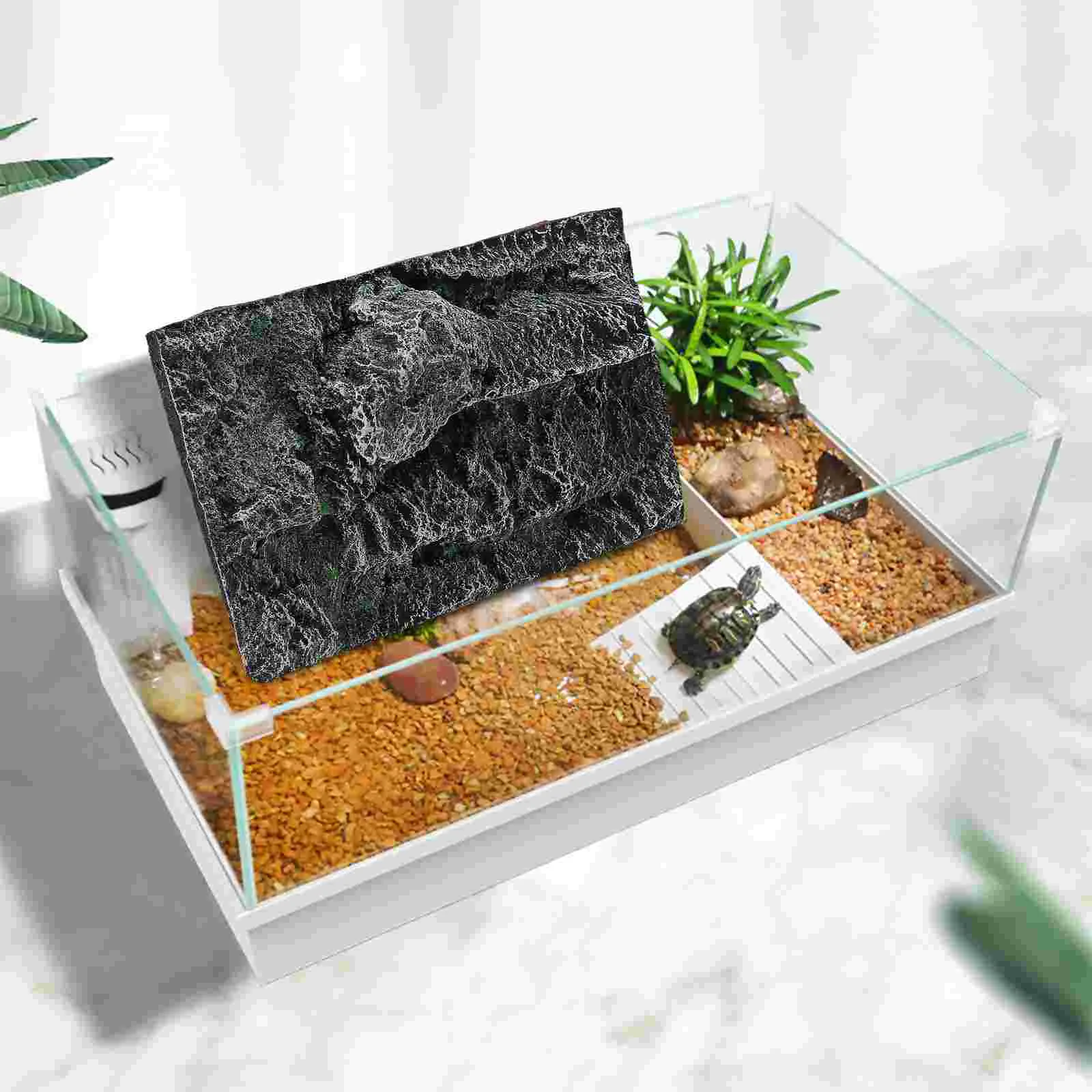 High Grade 3D Background Board Free Splicing Aquarium Background Board Tortoise Tank Decorative Emulation Resin Wall