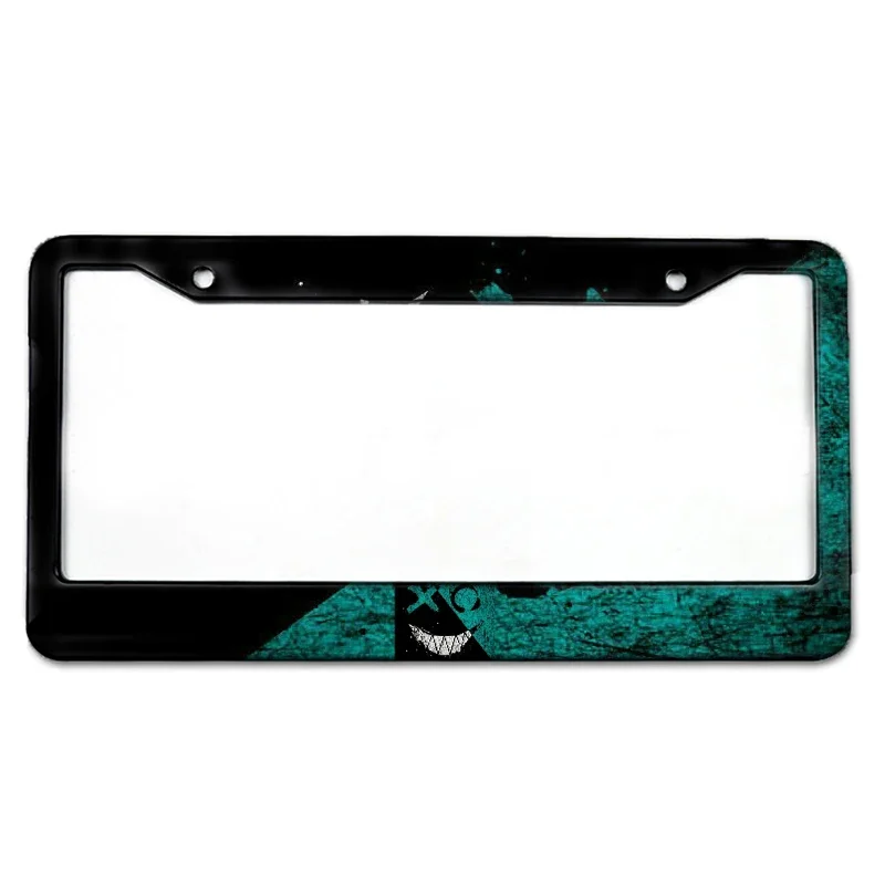 Customizable Aluminum License Plate Frame with HD Image and Text for Cars - Includes Mounting Screws